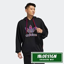 南◇2021 1月 ADIDAS CNY HOODIE 帽T GP1865 黑 繽紛 牛年 風格圖騰LOGO 連帽長袖