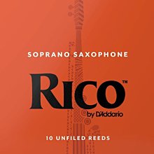 §唐川音樂§【Daddario SOPRANO SAX REED 橘盒竹片 10片裝 高音SAX 】