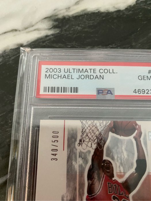 MICHAEL JORDAN 2003-04 UPPER DECK UD ULTIMATE STARS #/500 PSA 10 限量500張 完美10分鑑定卡