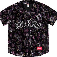 【日貨代購CITY】2019AW Supreme Floral Velour Baseball Jersey 棒球衫