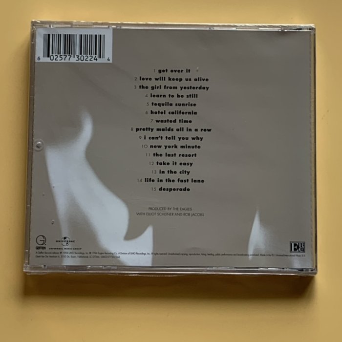 樂迷唱片~著名發燒碟 EAGLES 老鷹樂隊 HELL FREEZES OVER CD 專輯