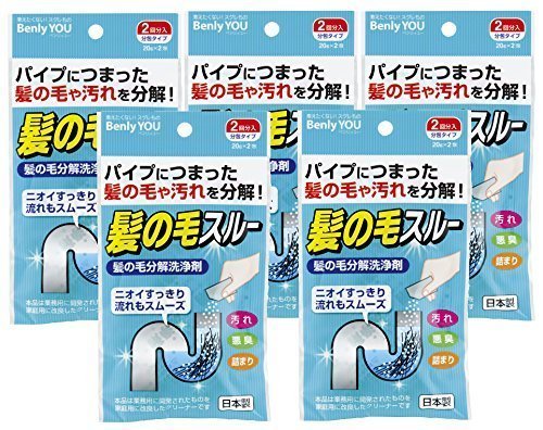 日本製 小久保工業所 毛髮分解洗淨劑 清潔劑 2回分入×5個 水管排水管清潔 污垢 大掃除過年❤JP Plus+