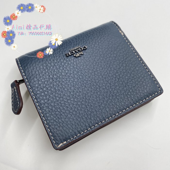 Aimi精品代購 Coach CF251 蔻馳新款Snoopy史努比女士對折短夾 零錢包 附購證 商品吊牌標籤