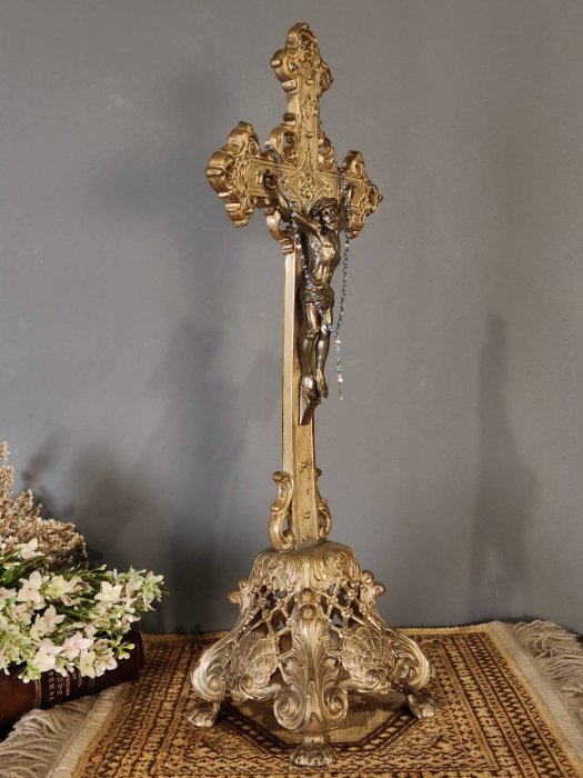 比利時 教堂 特殊 錫雕刻 耶穌 十字架 基督教 天主教 宗教 歐洲古董老件 m0993【卡卡頌  歐洲古董】✬
