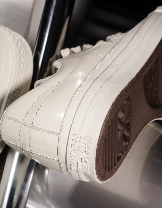 【Luxury】Converse one star hanbyeol leather 皮革帆布鞋 黑白 男女鞋 韓國正品