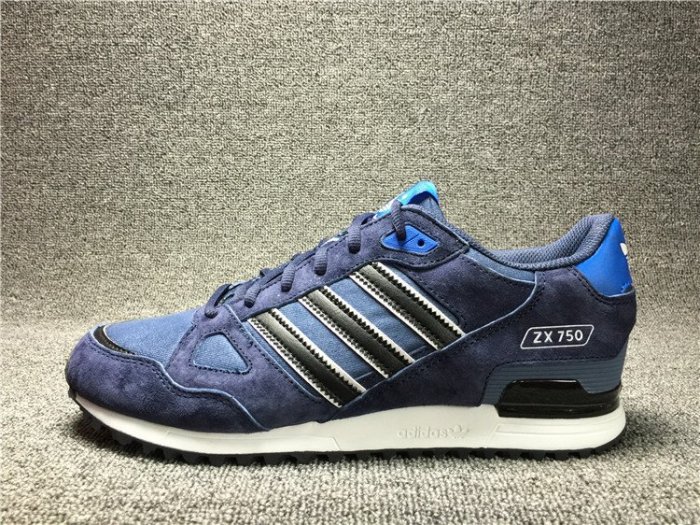 Adidas Originals ZX750 愛迪達 三葉草 深藍黑 麂皮 運動休閒慢跑鞋