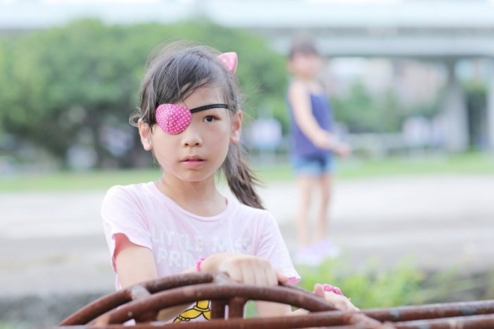 弱視眼罩(單入) 兒童單眼罩 台灣手工製造 純棉布材質 協助校正弱視 斜視