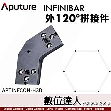 【數位達人】Aputure 愛圖仕 INFINIBAR 光棒專用【外120度拼接件】棒燈 連接器 連接座 轉接座