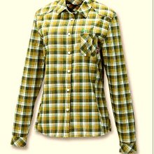 FIT 維特 FW2202-95綠卡其 女款彈性格子布保暖襯衫 保暖 透氣 吸濕排汗 超低優惠3.2折 喜樂屋戶外