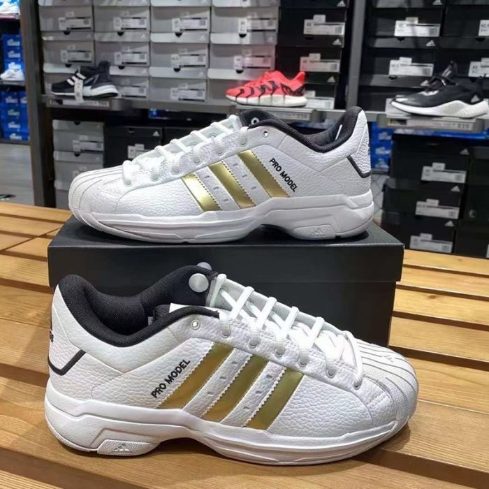 【100%正品】愛迪達Adidas男鞋2022春季款Pro Model 2G Low貝殼頭運動籃球鞋H68060 可開發