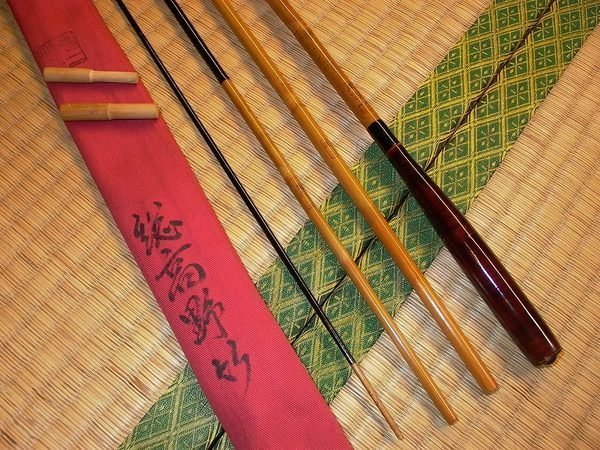 收藏品へら竹竿日本製竿師手做道三総高野竹並繼和竿11尺10尺土鯽日鯽孤 