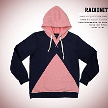 美國東村【RADIONITE】Vandal Hoodie 幾何圖形 撞色帽T 粉紅色 買一送一