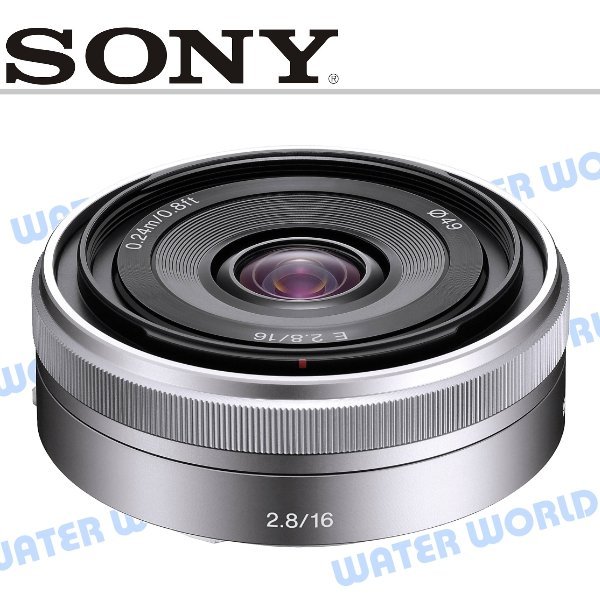 中壢NOVA-水世界】SONY E 16mm F2.8 廣角定焦鏡頭SEL16F28 台灣公司貨