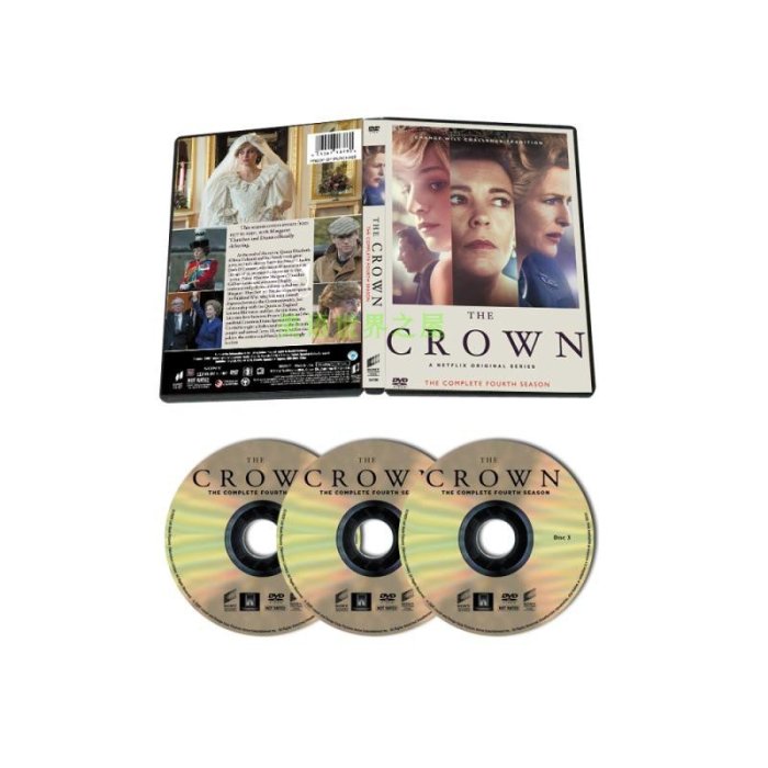美劇 王冠The Crown 第4季3DVD英文發音字幕無中文