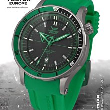 ((( 格列布 ))) Vostok Europe -安喬 ANCHAR 核潛艇 系列  (  鈦錶殼   )  -- 綠