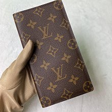 翡翠王.一元起標保證正品 高價品當場面交驗貨 LV LOUIS VUITTON 經典咖色老花長夾.有假包退.標多少賣多少