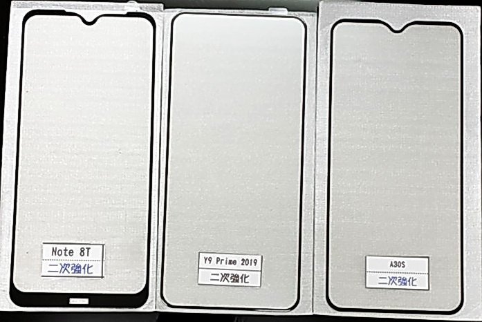 Y9 prime 2019 滿版玻璃 紅米note8T 滿版玻璃 三星 A30s 滿版鋼化玻璃 再次強化 不易碎邊 9H