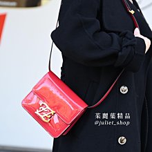 【茱麗葉精品】全新精品 FENDI 專櫃商品 8BT317 Karligraphy FF 迷你翻蓋雙層斜背包.紅 現貨