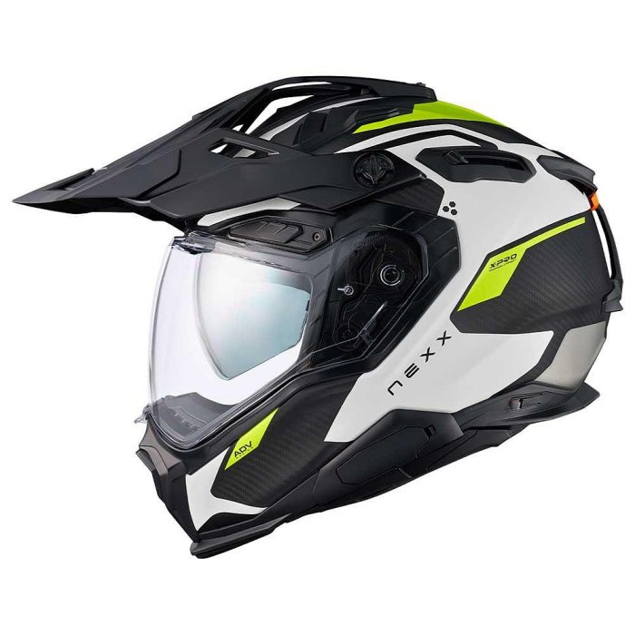 颱風部品:葡萄牙Nexx X.WED 3 Keyo Carbon - White Neon MT 消光 鳥帽 多功能帽