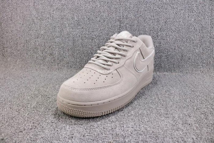 Nike Air Force 1 AF1 米灰 麂皮 低幫 休閒滑板鞋 男女鞋 AA1117-201