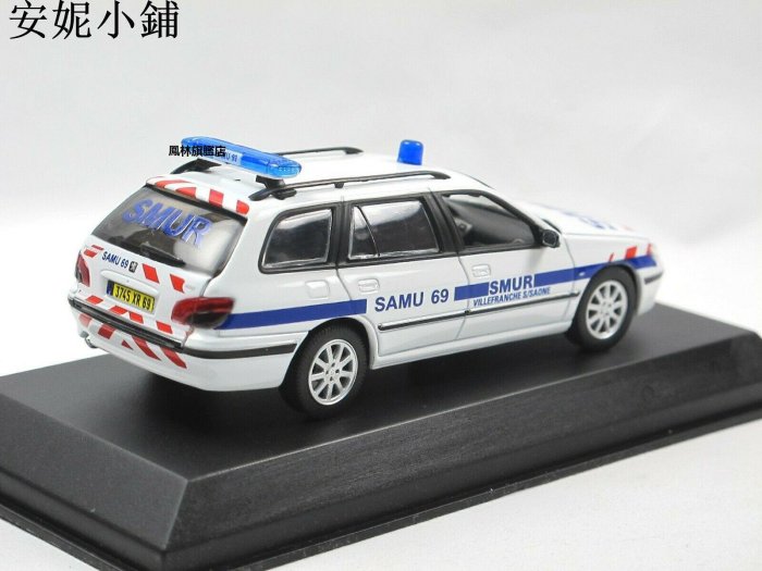 【熱賣下殺價】模型車 諾威爾 Norev 1 43 標致警車巡邏車模型 Peugeot 406 Break 2003