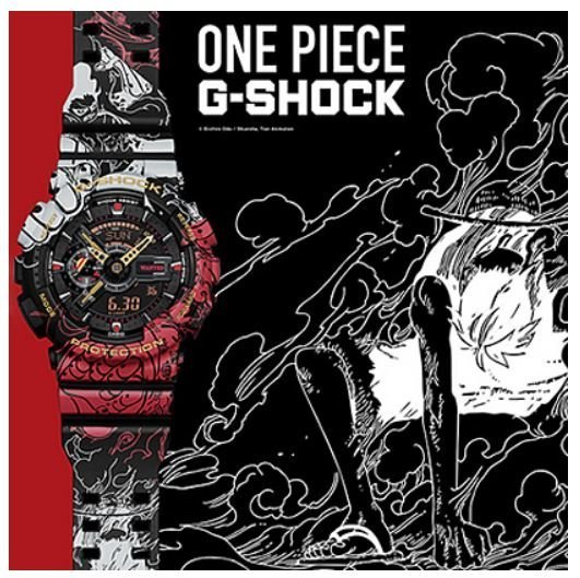 鼎飛臻坊CASIO G-SHOCK X ONE PIECE 海賊王魯夫款手錶腕錶日本正版