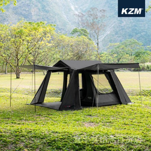 現貨熱銷-促銷[KZM] Oscar House Cabin Tent 奧斯卡之家小屋帳篷 PCU7-戶外旅行專家