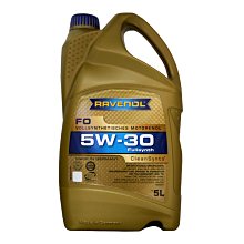 【易油網】RAVENOL FO 5W30 SAE 合成機油 5L