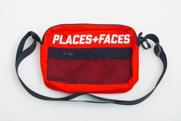 Places + Faces Pouch Bag 3M Logo經典肩背包反光側背包帆布小包 紅色 現貨【BoXhit】