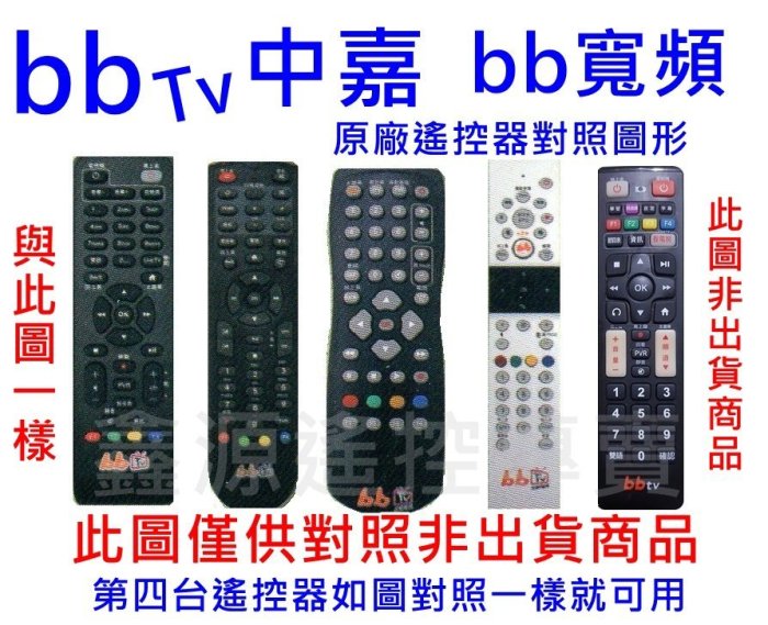 bbTV.bb數位機上盒遙控器 吉隆 新視波.家和.台南三冠王.台南雙子星.高雄港都.慶聯電視數位機上盒遙控器