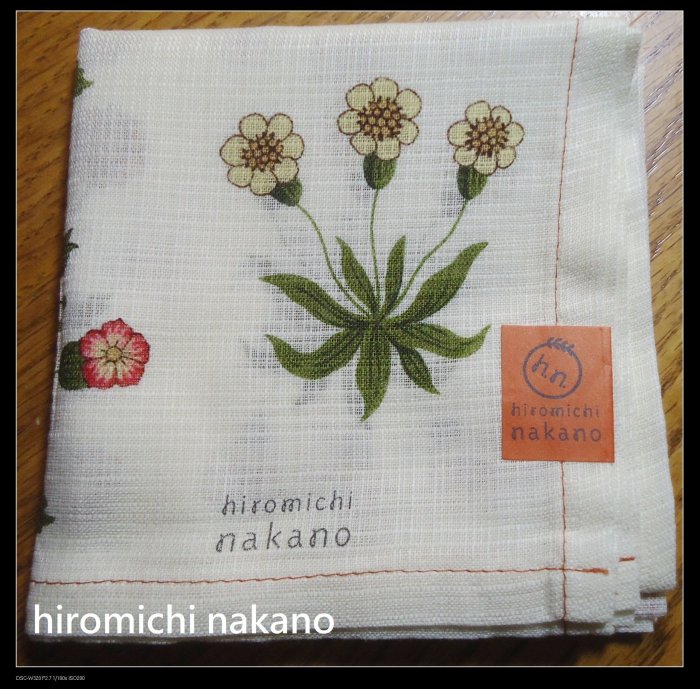 *salena9804* 日本雜貨 名牌手帕   hiromichi nakano    no.60-19