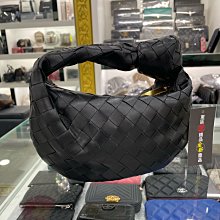 ㊣東區正精品㊣BOTTEGA VENETA BV Mini JODIE 651876 全新迷你黑色大格子編織扭結打結金釦拉鍊手提包編織包RZ4559