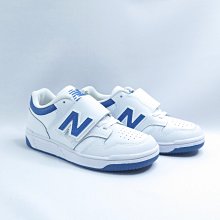 New Balance PHB480BL 中童 休閒運動鞋 NB480 W寬楦 白x藍【iSport愛運動】