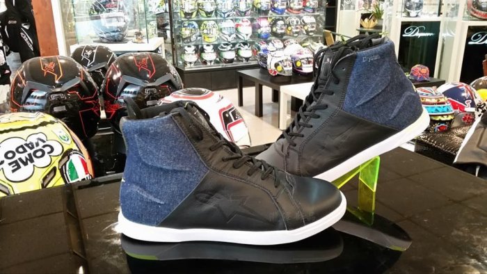 瀧澤部品 義大利 Alpinestars A星 JAM DRYSTAR SHOES 黑藍 防摔車鞋 休閒防水 皮革 通勤