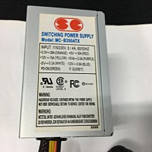 準系統電源供應器SWITCHING MC-B350ATX 300W  長: 12.5 寬:10  高:6.4  $300