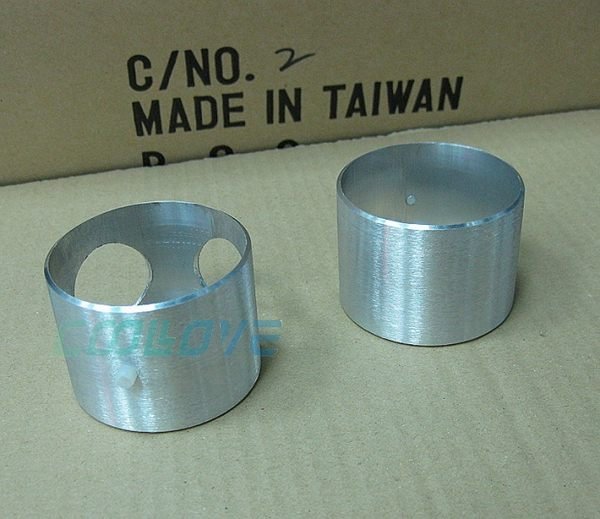 小白的生活工場*ForzenQ ICE CAPS Brushed Aluminum(冰帽上下套件)螺旋V系列水箱專用