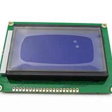 藍屏LCD12864顯示幕 液晶屏 帶背光12864-5V 並口串口 W1035