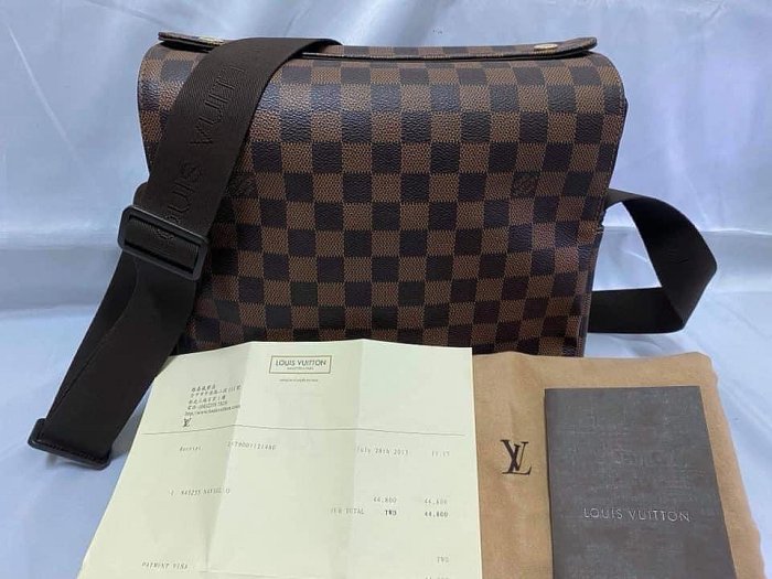 市場少見中古包 LV 格紋上開斜背郵差包 N45255 #商品9成5新、品項漂亮