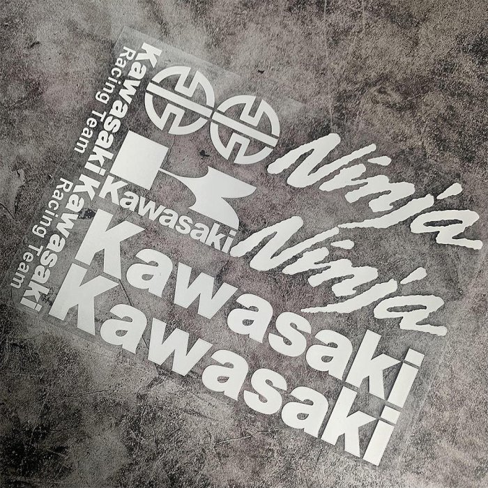 KAWASAKI 川崎摩托車貼紙 3D 反光防水徽章徽標貼花
