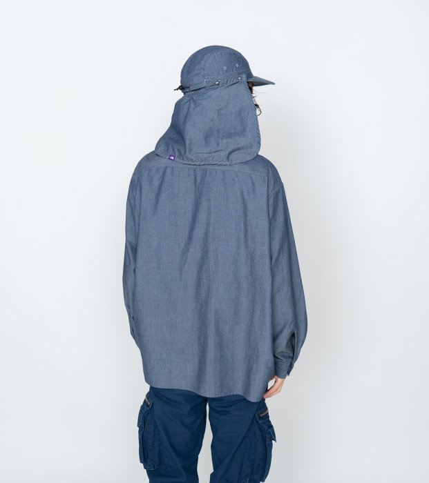 THE NORTH FACE 紫標 Indigo Chambray Field Shirt 多口袋襯衫 NT3308N