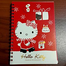 KITTY聖誕冬季線圈格子筆記本記事本行事曆心情日記本記帳本-絕版出清