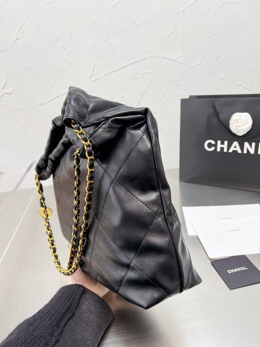 CHANEL tote bag 香奈兒新款22托特包 時尚鏈條單肩包 大容量logo購物袋 單肩包 肩背包