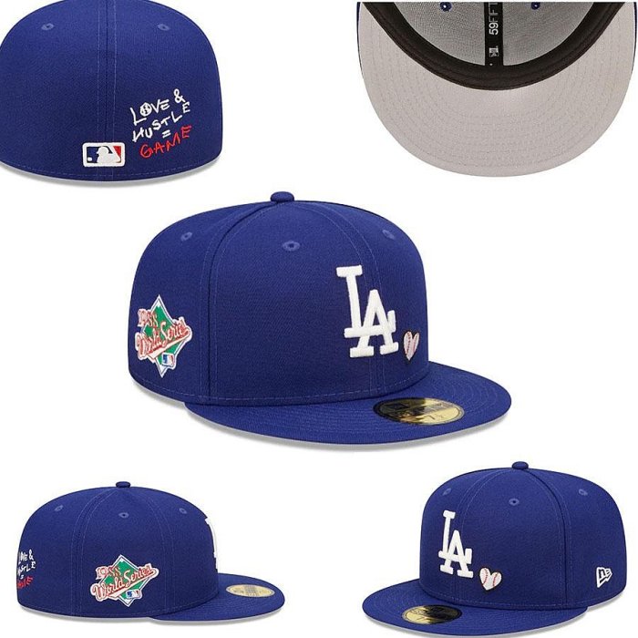 洛杉磯道奇隊帽男女棒球帽全封閉帽子高品質刺繡帽子 (滿599元免運)
