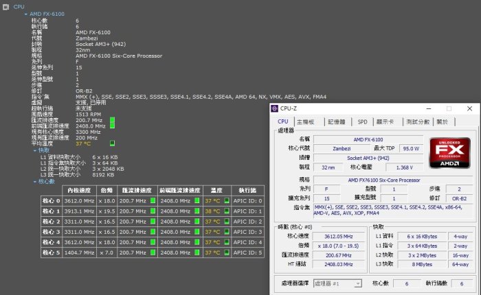 【AM3+ 腳位】AMD FX-6100 六核心六執行緒 3.3G 處理器 8MB L3快取 FD6100WMW6KGU