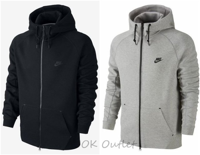 【海外代購】NIKE TECH FLEECE AW77 科技棉 連帽外套 風衣 夾克 防風 黑色 灰色 秋冬 余文樂