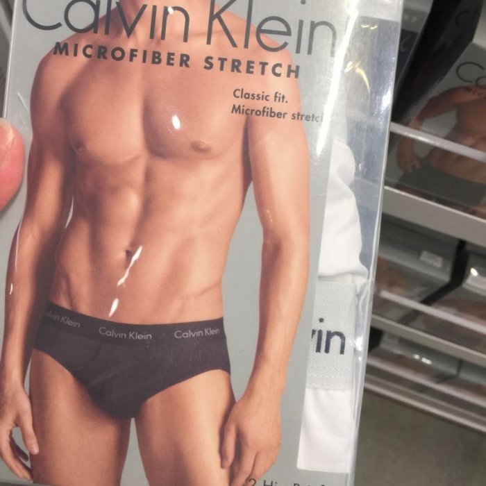 美國AMPM Calvin Klein 男士CK MICROFIBER STRETCH萊卡三角內褲 兩件組NP1906O