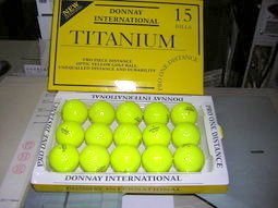 台製全新高爾夫球 (白球) Donnay Titanium Golf Ball Two piece distance optic
