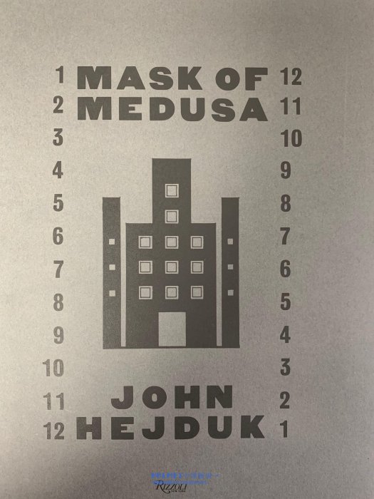 MASK OF MEDUSA /JOHN HEJDUK 約翰 海杜克《美杜莎的面具》 2本