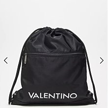 (嫻嫻屋) 英國ASOS -Valentino 黑色束口袋後背 現貨 Valentino kylo drawstring
