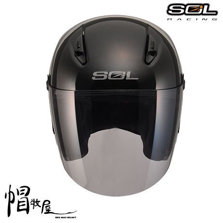 【帽牧屋】SOL SL-27Y 四分之三罩安全帽 小頭圍 輕量化 女生 3/4 半罩 黑